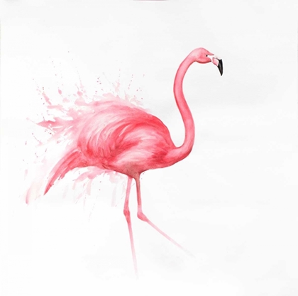 Picture of PINK FLAMINGO WATERCOLOR 