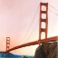 Picture of SUNSET ON THE GOLDEN GATE BRIDGE