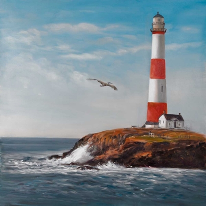 Picture of LIGHTHOUSE AT THE EDGE OF THE SEA