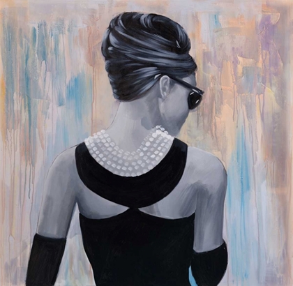 Picture of AUDREY HEPBURN ABSTRACT STYLE BACK VIEW