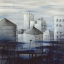 Picture of GRAY CITY WITH BLUE CLOUDS