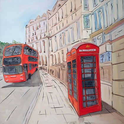 Picture of LONDON BUS AND TELEPHONE BOOTH 