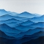 Picture of DARK CALM OCEAN WAVES
