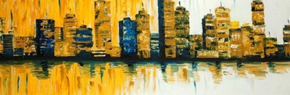 Picture of YELLOW ABSTRACT SKYSCAPERS