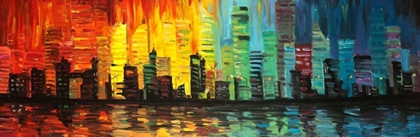 Picture of CITY WITH SHADE OF COLORS