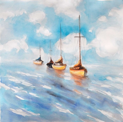 Picture of SAILBOATS IN THE SEA