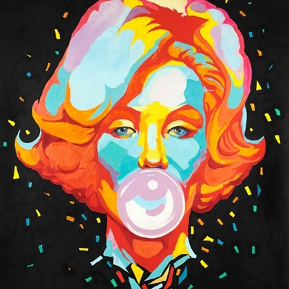 Picture of COLORFUL MARYLINE MONROE BUBBLEGUM