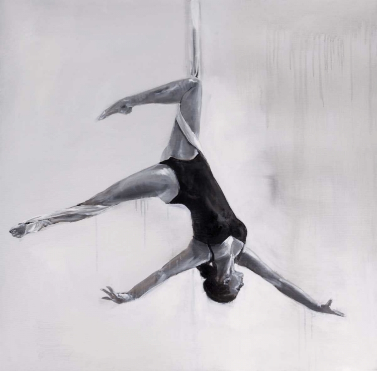 Picture of WOMAN DANCER ON AERIAL SILKS