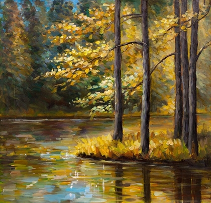 Picture of FALL LANDSCAPE BY THE WATER