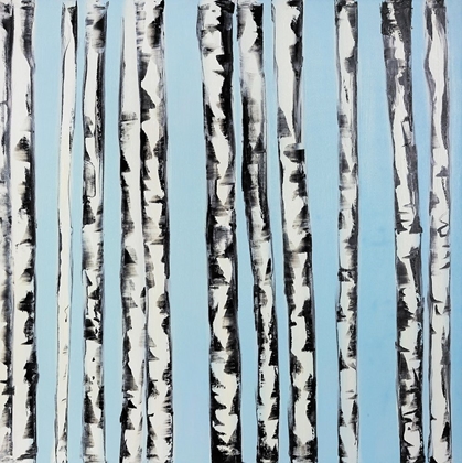 Picture of BIRCHES ON A CLEAR SKY