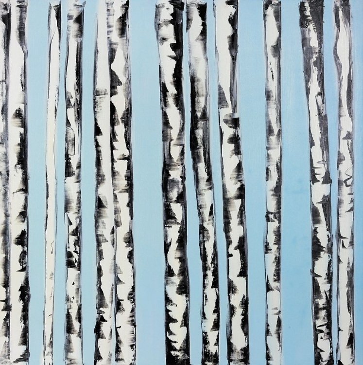 Picture of BIRCHES ON A CLEAR SKY