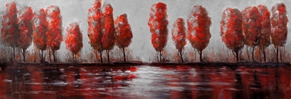 Picture of RED TREES BY THE LAKE