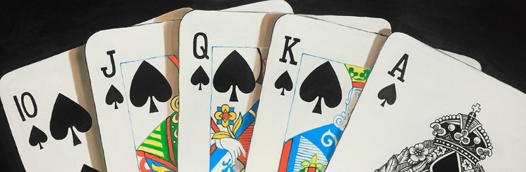 Picture of SPADES ROYAL FLUSH CLOSEUP