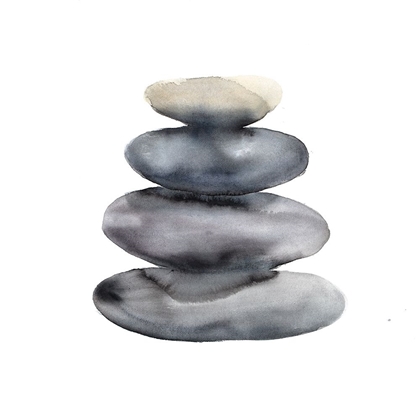 Picture of WATERCOLOR STACKED ROCKS
