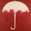 Picture of RED CITY UNDER UMBRELLA