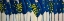 Picture of ABSTRACT BLUE FLOWERS