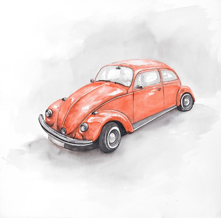 Picture of VINTAGE RED BEETLE