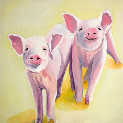 Picture of TWO SMILING PIGS
