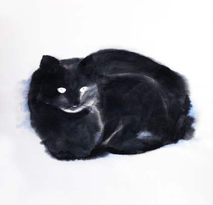 Picture of CLOUDY WATERCOLOR CAT