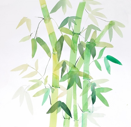 Picture of WATERCOLOR BAMBOO WITH LEAVES