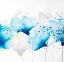 Picture of WATERCOLOR PAINT SPLASH FLOWERS