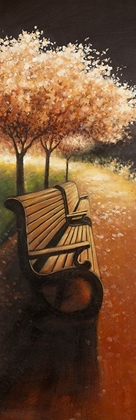 Picture of PARK BENCH ON A FALL DAY