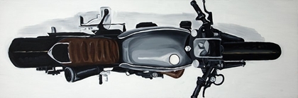 Picture of OVERHEAD VIEW OF A MOTORBIKE
