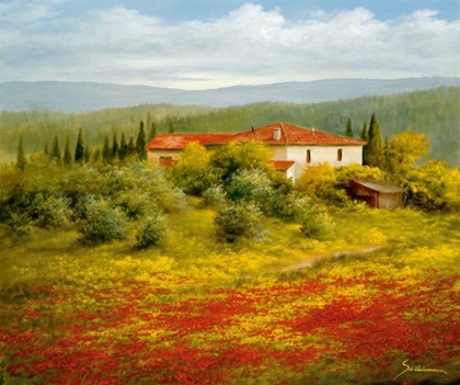 Picture of LANDSCAPE WITH POPPIES II