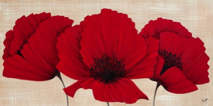 Picture of LINEN POPPIES I