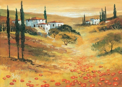 Picture of POPPIES IN TUSCANY I