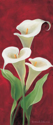 Picture of CALLA ON BURGUNDY I