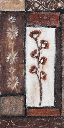 Picture of FLORAL BROWN I