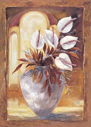 Picture of WHITE FLOWERS IN VASE I