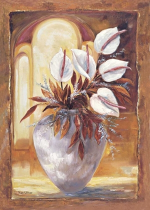 Picture of WHITE FLOWERS IN VASE I
