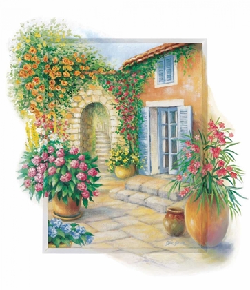 Picture of FLOWERY COURTYARD