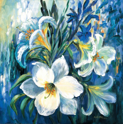 Picture of WHITE LILIES IN SPRING
