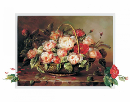 Picture of BASKET WITH ROSES