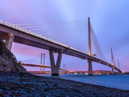 Picture of QUEENSFERRY CROSSING IN THE EVENING, SCOTLAND