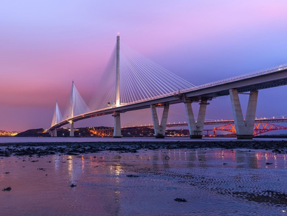Picture of QUEENSFERRY CROSSING IN THE EVENING, SCOTLAND, FTBR-1813