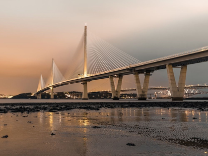 Picture of QUEENSFERRY CROSSING IN THE EVENING, SCOTLAND