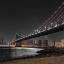 Picture of MANHATTAN BRIDGE AND LOWER MANHATTAN SKYLINE, NEW YORK, FTBR-1838
