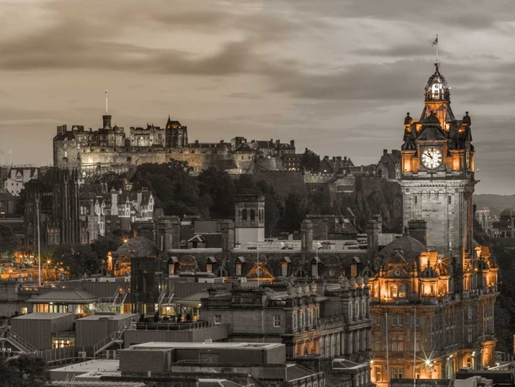 Picture of EDINBURGH CASTLE AND THE BALMORAL HOTEL, SCOTLAND