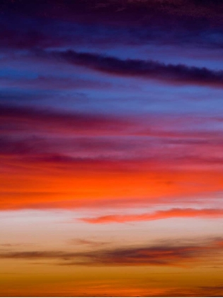 Picture of LOW ANGLE VIEW OF CLOUDS AT SUNSET