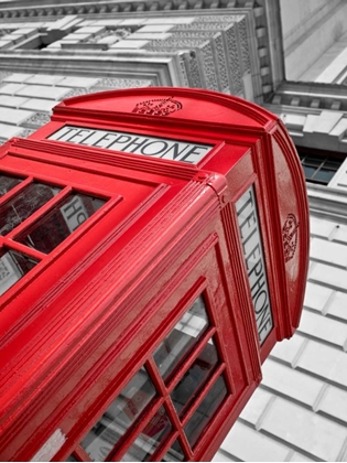 Picture of CLOSE-UP OF TELEPHONE BOX, LOW ANGLE VIEW, ENGLAND