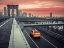 Picture of CAB ON BROOKLYN BRIDGE, MANHATTAN, NEW YORK