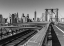 Picture of VIEW FROM BROOKLYN BRIDGE WITH NEW YORK SKYLINE IN BACKGROUND