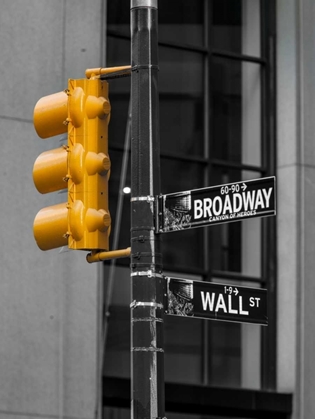 Picture of TRAFFIC LIGHTS WITH STREET SIGNS - NEW YORK CITY
