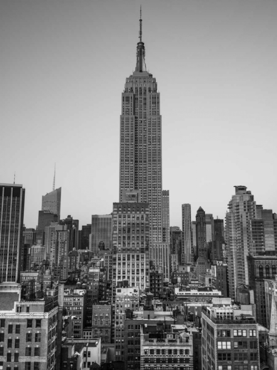 Picture of EMPIRE STATE BUILDING WITH NEW YORK CITY MANHATTAN SKYLINE WITH SKYSCRAPERS