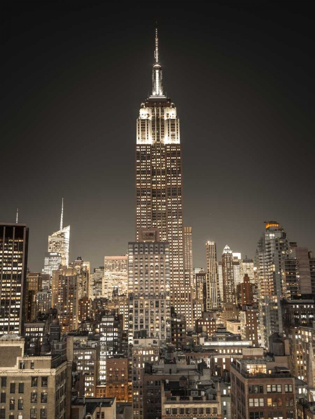 Picture of EMPIRE STATE BUILDING WITH NEW YORK CITY MANHATTAN SKYLINE WITH SKYSCRAPERS