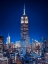 Picture of EMPIRE STATE BUILDING WITH NEW YORK CITY MANHATTAN SKYLINE WITH SKYSCRAPERS